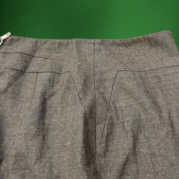 Banana Republic Wool Skirt Size 4 Tweed Twill A-Line Stretch Side Zipper Office - Picture 3 of 8